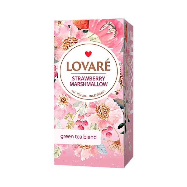 Čaj Lovaré Strawberry Marshmallow (24 sáčků)
