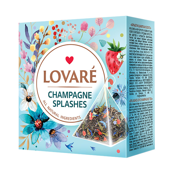 Čaj Lovaré Champagne Splashes (15 pyramid)
