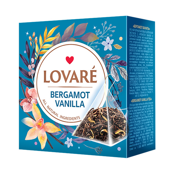 Čaj Lovaré Bergamot & Vanilla (15 pyramid)