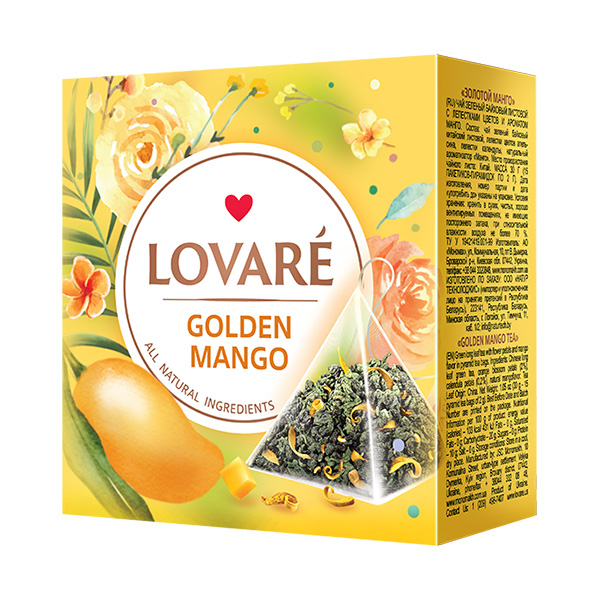 Čaj Lovaré Golden Mango (15 pyramid)