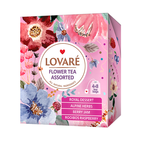 Kolekce čajů Lovaré Flower Tea Assorted (32 sáčků)