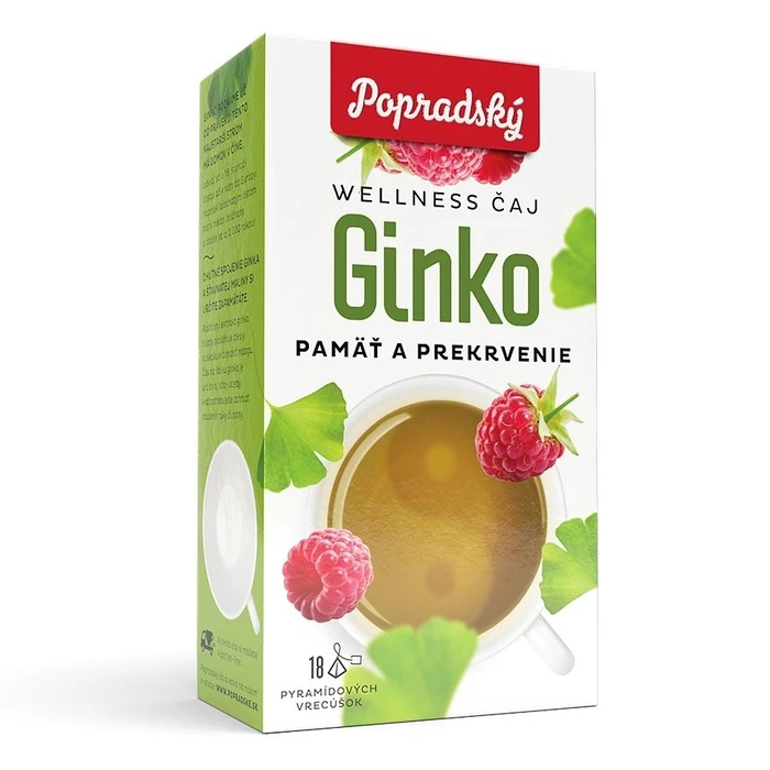 Popradský wellness čaj - Ginko - paměť a prokrvení
