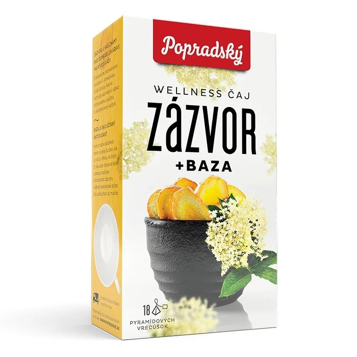 Popradský wellness čaj - Zázvor a Černý bez