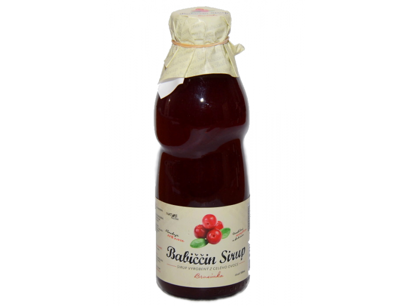 Nature NoTea Babiččin sirup Brusinka 500 ml