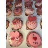 Valentýnské cupcaky