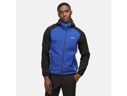 Pánská softshellová bunda AREC III RML218 černá/modrá | RGT01439_3MM