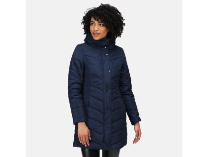 Dámský prošívaný kabát Parthenia RWN186 tm. modrá | RGT01502_540
