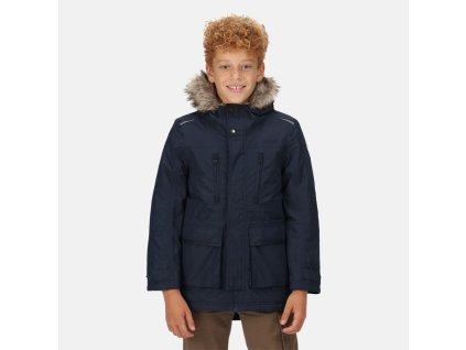 Dětská zateplená bunda Podrick Parka RKP230 tm. modrá | RGT01517_540