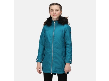 Dívčí zimní kabát Abbettina Parka RKP233 smaragdová | RGT01531_E7R