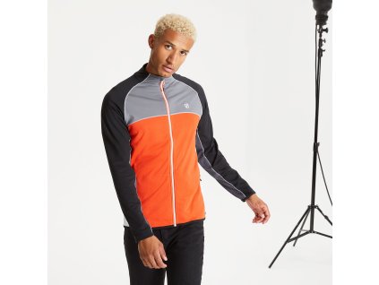 Pánská sportovní mikina Riform II Stretch DML428 oranžová/grafit (Velikost S)