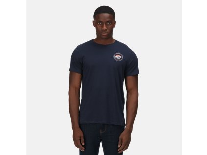 Pánské bavlněné triko Cline VI RMT243 tm. modrá | RGT01675_540