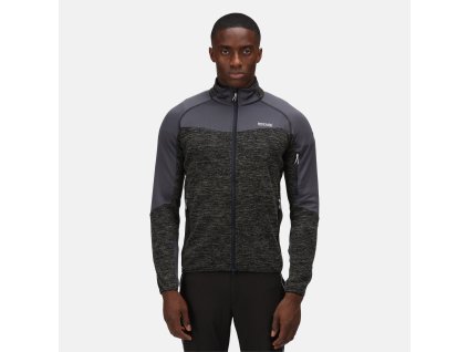 Pánská fleece mikina Coladane III RMA497 tm. šedý melír (Velikost XL)