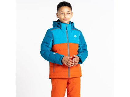 Dětská zimní lyžařská bunda Cheerful II DKP399 oranž/modrá (Velikost 104)