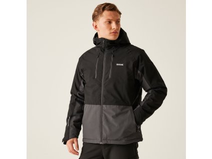 Pánská zimní outdoor bunda Highton Stretch III RMP344 černá/šedá (Velikost S)