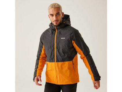Pánská zimní outdoor bunda Highton Stretch III RMP344 šedá/oranžová (Velikost M)