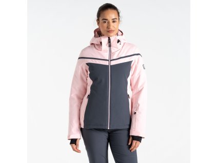 Dámská zimní lyžařská bunda Flurry Jacket DWP594 rose pink grey (Velikost 34)
