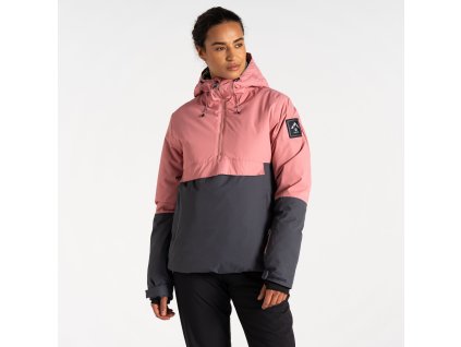 Dámská lyžařská bunda přes hlavu Snowburst DWP599 dusty rose (Velikost 34)