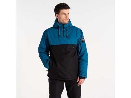 Pánská lyžařská bunda přes hlavu Freeride DMP599 blue black (Velikost L)