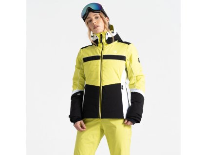 Dámská zimní lyžařská bunda Vitilised Jacket DWP565 yellow/black (Velikost 36)