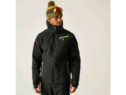 Pánská lyžařská bunda Eagle II Jacket DMP594 black green (Velikost XL)