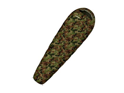 Syntetický třísezónní dětský spacák Junior Army -10°C green (Velikost OneSize)