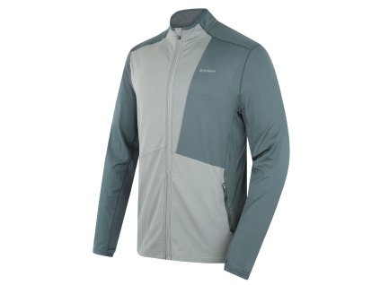 Pánská mikina na zip Tarp zip M black green/dk. grey green (Velikost M)