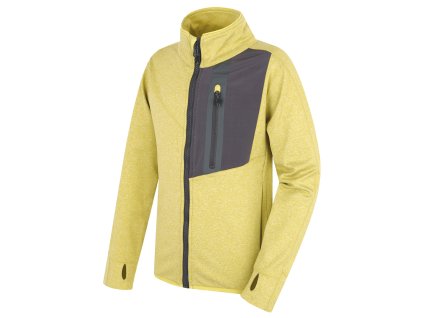Dětská mikina na zip Ane K lime green (Velikost 164-170)