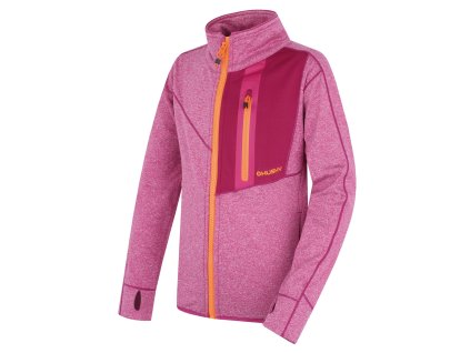 Dětská mikina na zip Ane K magenta (Velikost 140-146)