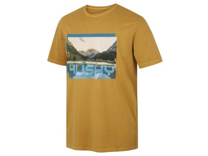 Pánské bavlněné triko Tee Lake M mustard (Velikost S)