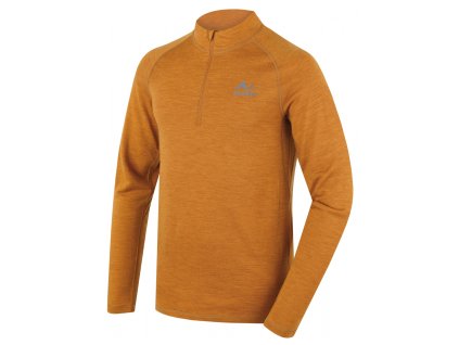 Merino termoprádlo triko Merow zip M mustard (Velikost XL)