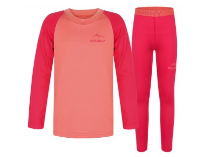 Dětské termoprádlo Active winter Tombo light orange/pink (Velikost 164)