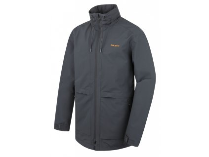 Pánský hardshell kabát Nevr M dk. grey (Velikost XL)