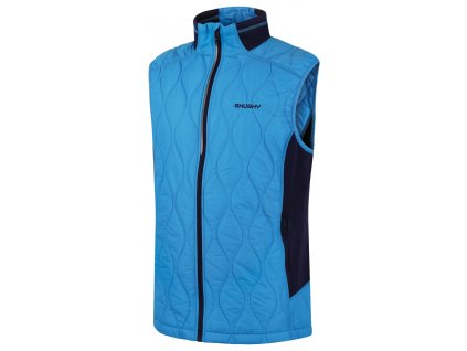Pánská plněná ultralehká vesta Nimesie M blue (Velikost XXXL)