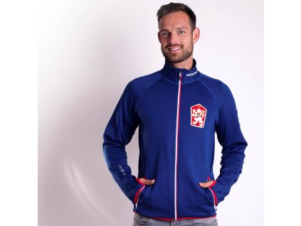 TIMUR pánská sportovní ČSSR retro mikina tm.modrá | PRG00339_tm.modrá