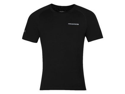 E NKR pánské tričko krátký rukáv bambus černá | PRG00427_černá