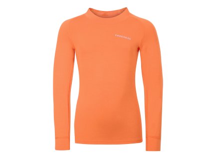 E NDRD dětské termo tričko dlouhý rukáv bambus meruňka | PRG00555_meruňka