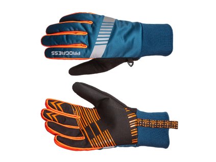 SNOWSPORT GLOVES zimní běžkařské rukavice tm.modrá/kari | PRG00571_tm.modrá/kari