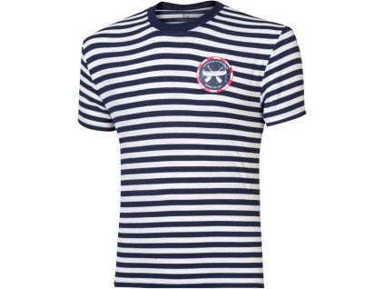 HRON pánské triko s bambusem modro-bílý proužek | PRG00655_modro-bílý proužek