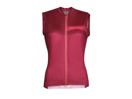PEONY dámský cyklistický dres vínová | PRG00711_vínová