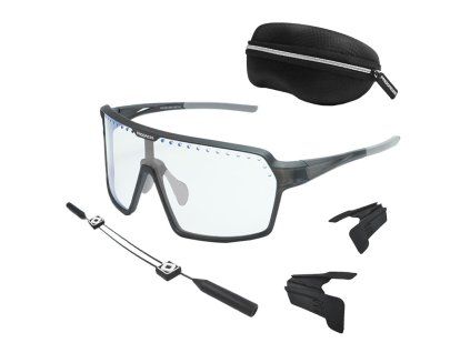 ENDURO PHC - EXCLUSIVE SET fotochromatické brýle s doplňky černá mat/šedá | PRG20249_černá mat/šedá