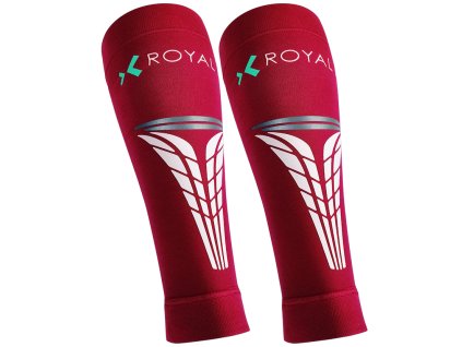ROYAL BAY Extreme - Kompresní lýtkové návleky  Červená (Velikost L)