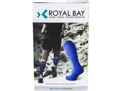 ROYAL BAY Energy - Kompresní podkolenky Modrá (Velikost 39-41/C2)