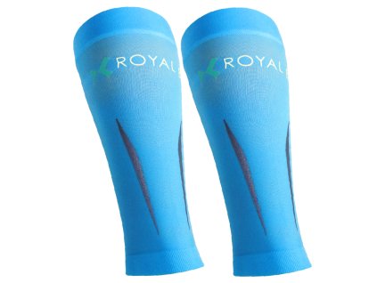 ROYAL BAY Motion - Kompresní lýtkové návleky světle modrá (Velikost L)