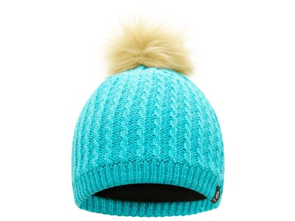 Dívčí zimní čepice Creative Beanie DGC336 tyrkysová | RGT01615_3FX