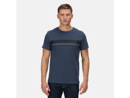 Pánské bavlněné triko Cline VI RMT243 modrá | RGT01675_8PQ