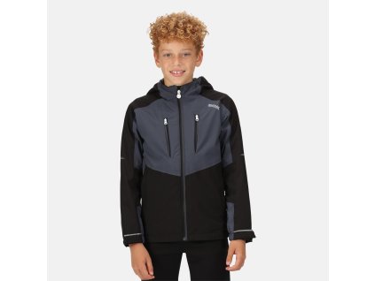Dětská outdoorová bunda Highton Jnr III RKW277 černá-šedá | RGT01714_KY6
