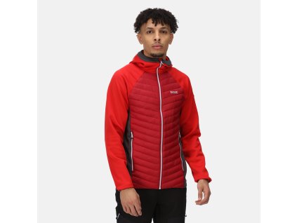 Pánská hybridní mikina ANDRESON VII RMN207 red | RGT01842_A0S