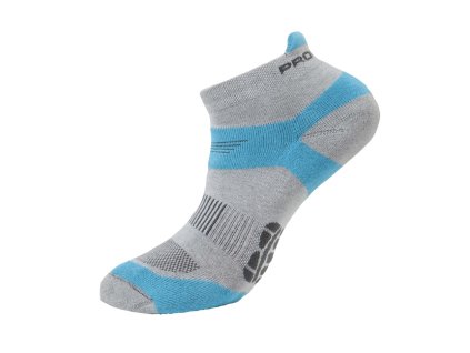RUNNING SOX běžecké ponožky sv.šedá/tyrkysová | PRG00236_sv.šedá/tyrkysová