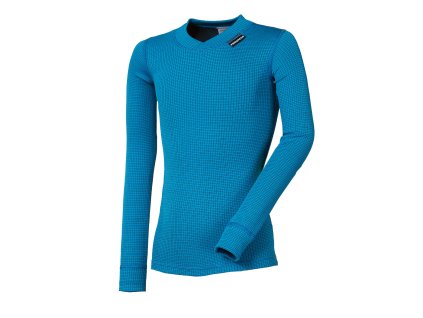 MS NDRD dětské funkční tričko dlouhý rukáv petrol | PRG00429_petrol