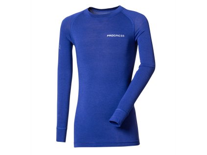 E NDRD dětské termo tričko dlouhý rukáv bambus tm.modrá | PRG00555_tm.modrá